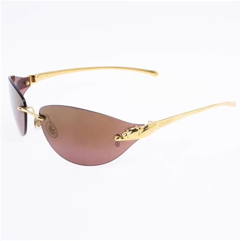 cartier sunglasses panthere replica|cartier panthere rimless glasses.